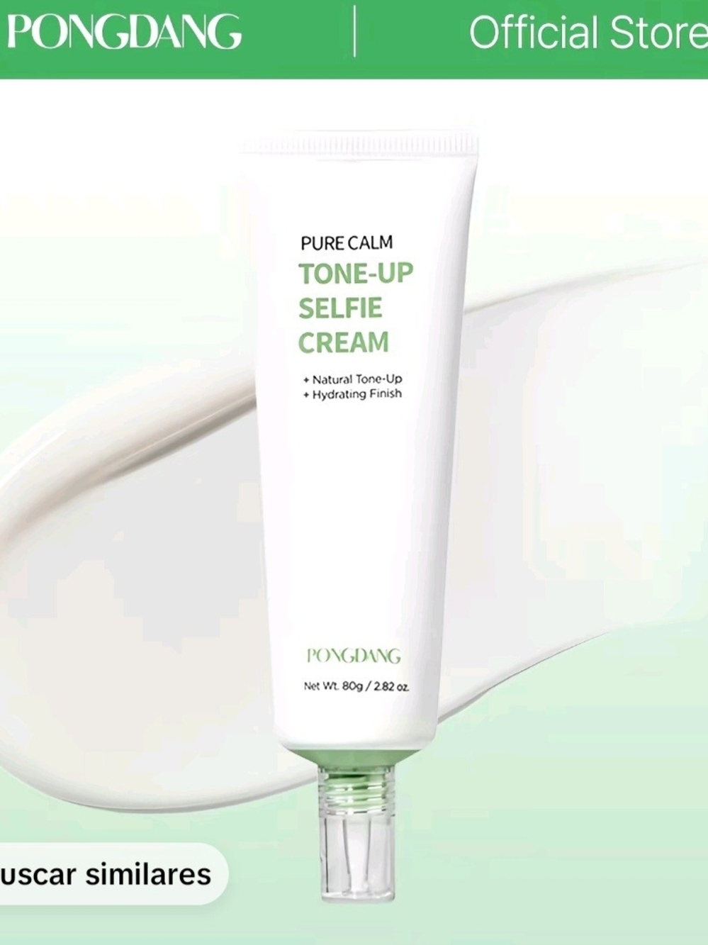 Pongdang Pure Calm Tone-Up Selfie Cream — White